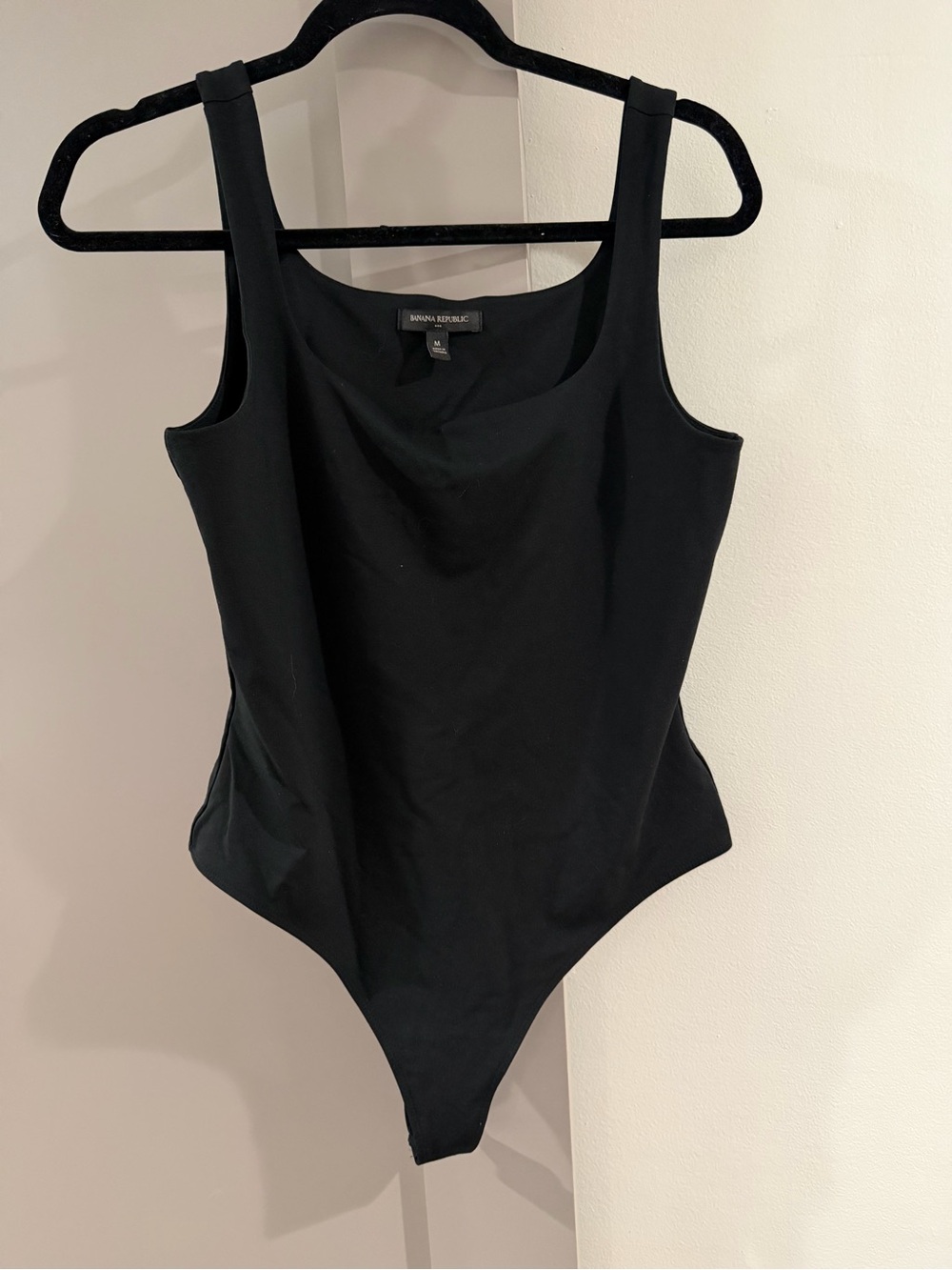 Banana Republic Black Scoop Neck Bodysuit